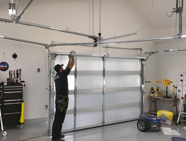 Fontana Garage Door Repair certified team performing precision garage door installation in Fontana