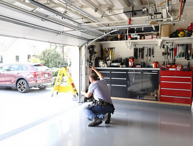 Local garage door repair service by Fontana Garage Door Repair in Fontana