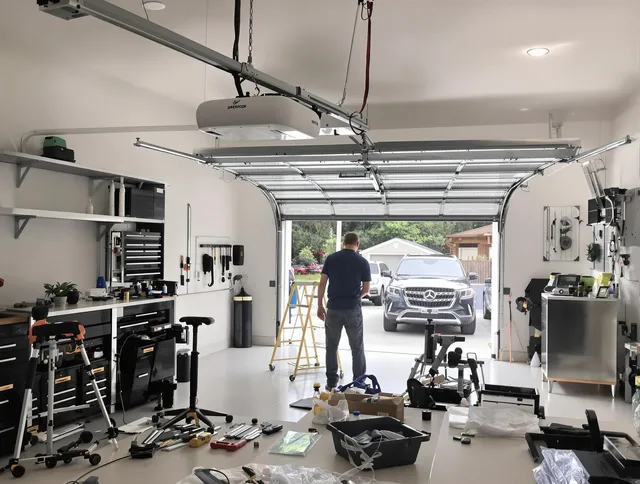 Garage door opener installation by Fontana Garage Door Repair in Fontana