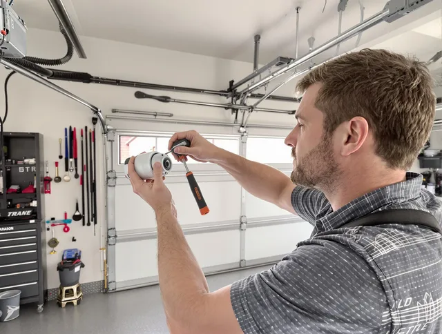 Garage door opener repair service by Fontana Garage Door Repair in Fontana