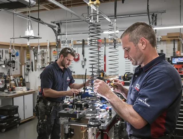 Garage door spring repair service by Fontana Garage Door Repair in Fontana