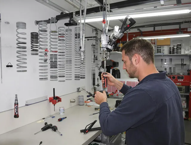 Fontana Garage Door Repair safety certified technician performing precision spring replacement in Fontana